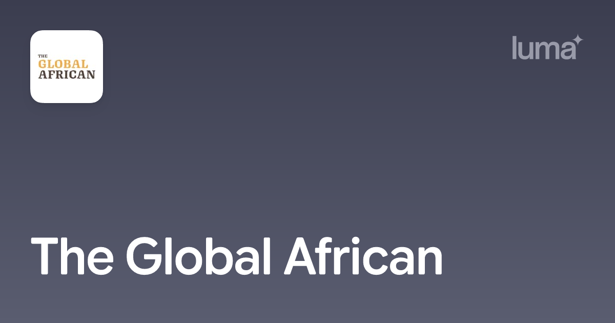 The Global African · Events Calendar