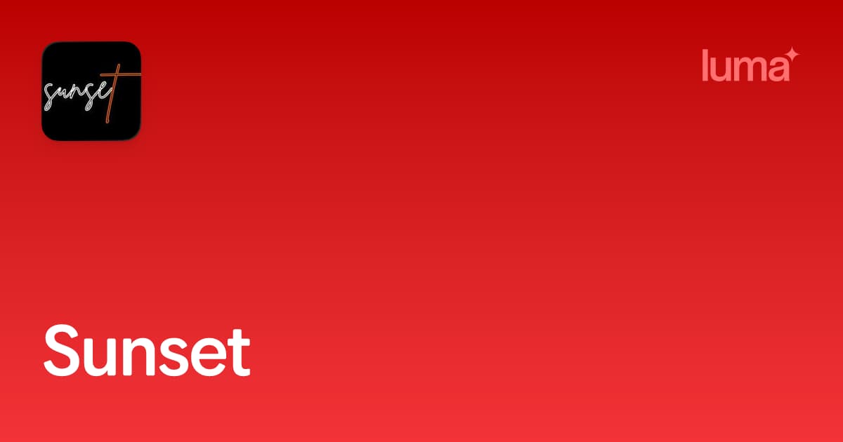 Sunset · Events Calendar