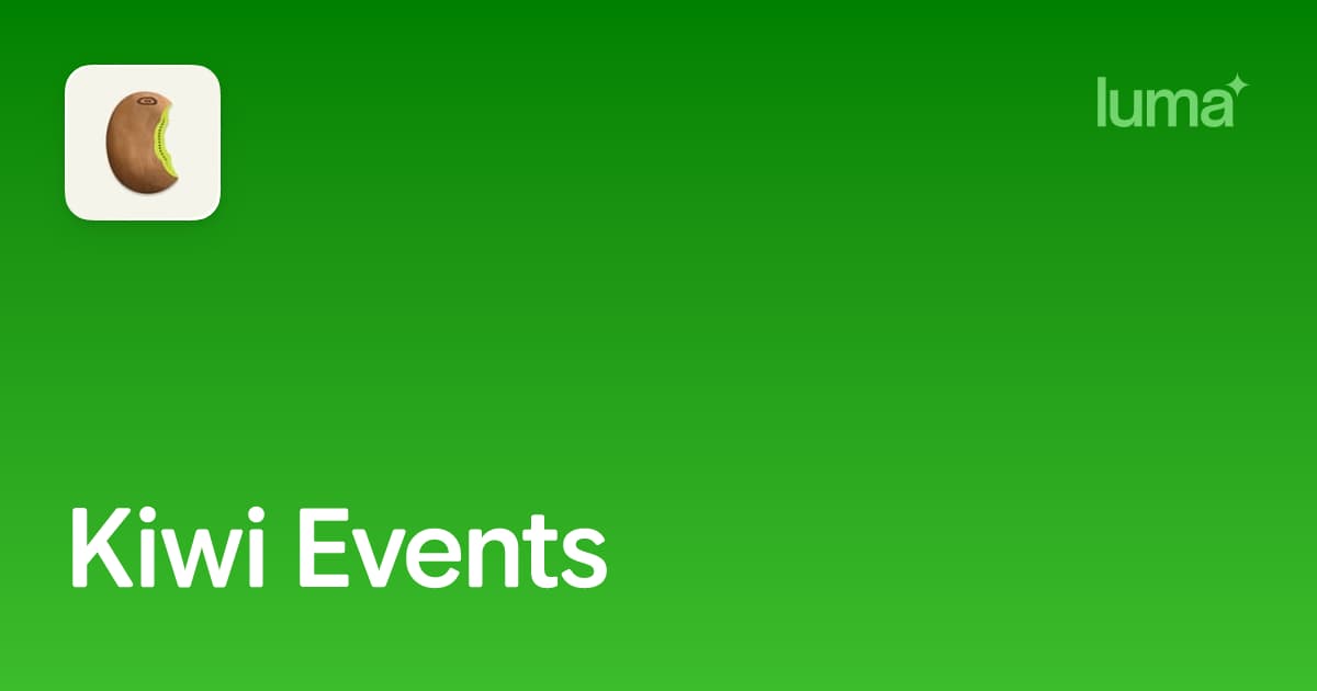 Kiwi events calendar