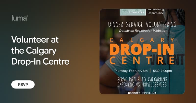 Volunteer at the Calgary Drop-In Centre · Luma