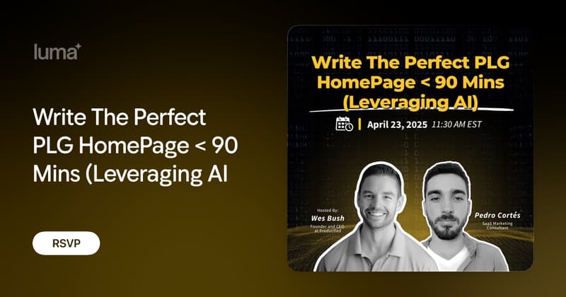 Product-Led Summit: PLG Growth Leadership Intensive